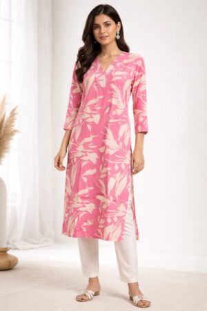 Kurti-Bright Pink